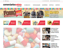 Tablet Screenshot of comerciariosnaluta.com.br